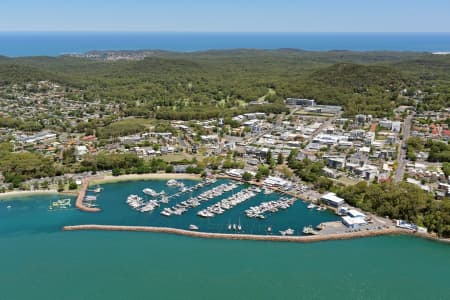 Aerial Image of NELSON BAY MARINA LOOKING SOUTH-EAST