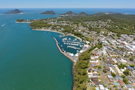 Aerial Image of NELSON BAY MARINA LOOKING EAST