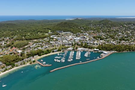 Aerial Image of NELSON BAY MARINA LOOKING SOUTH
