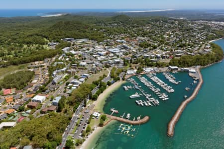 Aerial Image of NELSON BAY LOOKING SOUTH-WEST