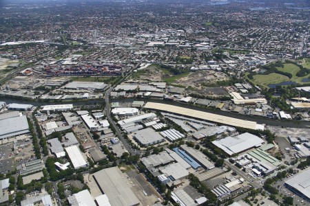 Aerial Image of ALEXANDRA CANAL, ALEXANDRIA NSW