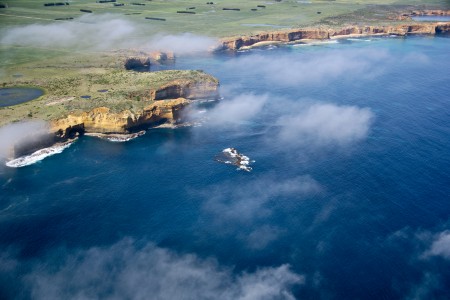 Aerial Image of CLOUDS AT THE COAST