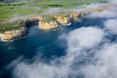 Aerial Image of CLOUDS AT THE COAST