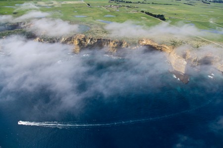 Aerial Image of CLOUDS AT THE COAST