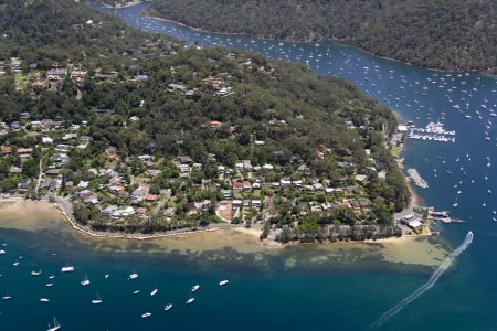 Aerial Image of CHURCH POINT, PITTWATER