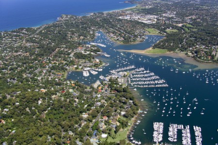 Aerial Image of THE ROYAL PRINCE ALFRED YACHT CLUB, NEWPORT