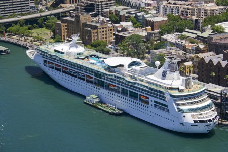 Aerial Image of CRUISE SHIP AT SYDNEY