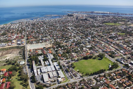 Aerial Image of BRUCE LEE OVAL TO FREMANTLE HARBOUR