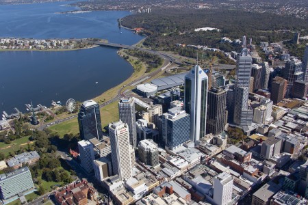 Aerial Image of PERTH CBD AND THE NARROWS