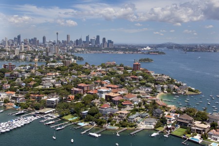 Aerial Image of POINT PIPER TO SYDNEY CBD