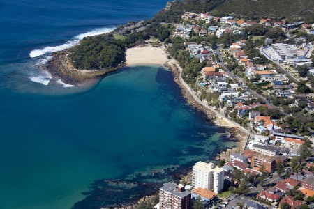 Aerial Image of SHELLY BEACH AND BOWER STREET