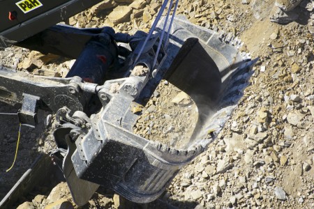 Aerial Image of MINING SHOVEL AT WORK