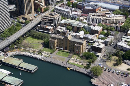 Aerial Image of THE MUSEUM OF CONTEMPORARY ART SYDNEY.