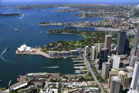 Aerial Image of BEAUTIFUL SHOT LOOKING EAST FROM THE ROCKS TO ROSE BAY AND BEYOND