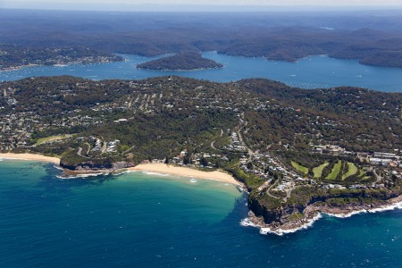 Aerial Image of BILGOLA WITH PITTWATER IN BACKGROUND