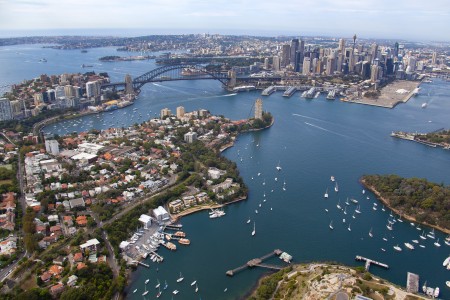 Aerial Image of MCMAHONS POINT TO SYDNEY CBD