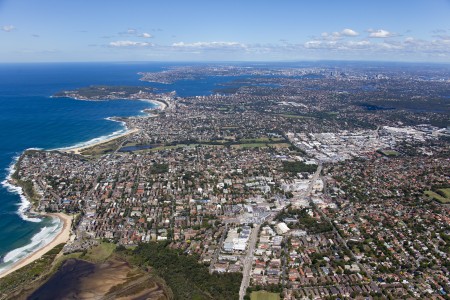 Aerial Image of DEE WHY TO THE CITY