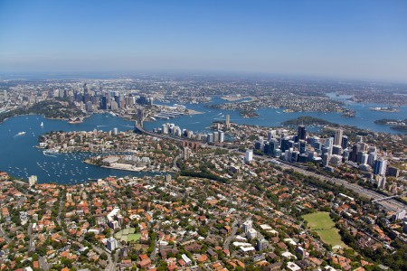 Aerial Image of NEAUTRAL BAY TO SYDNEY CBD