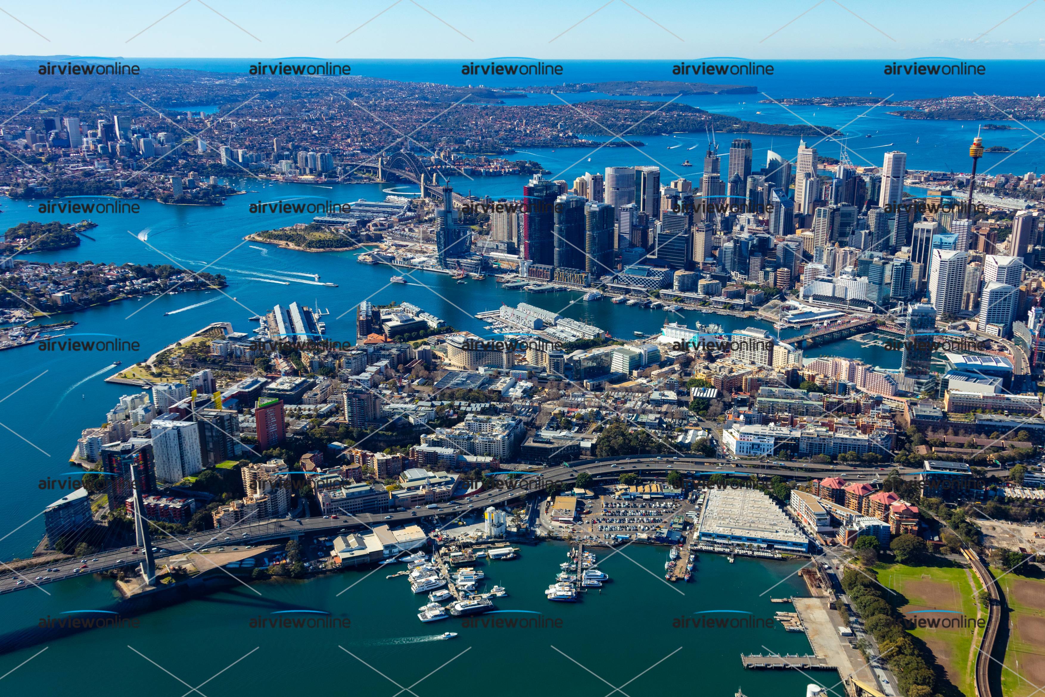 Aerial Photography Sydney Fish Markets - Airview Online