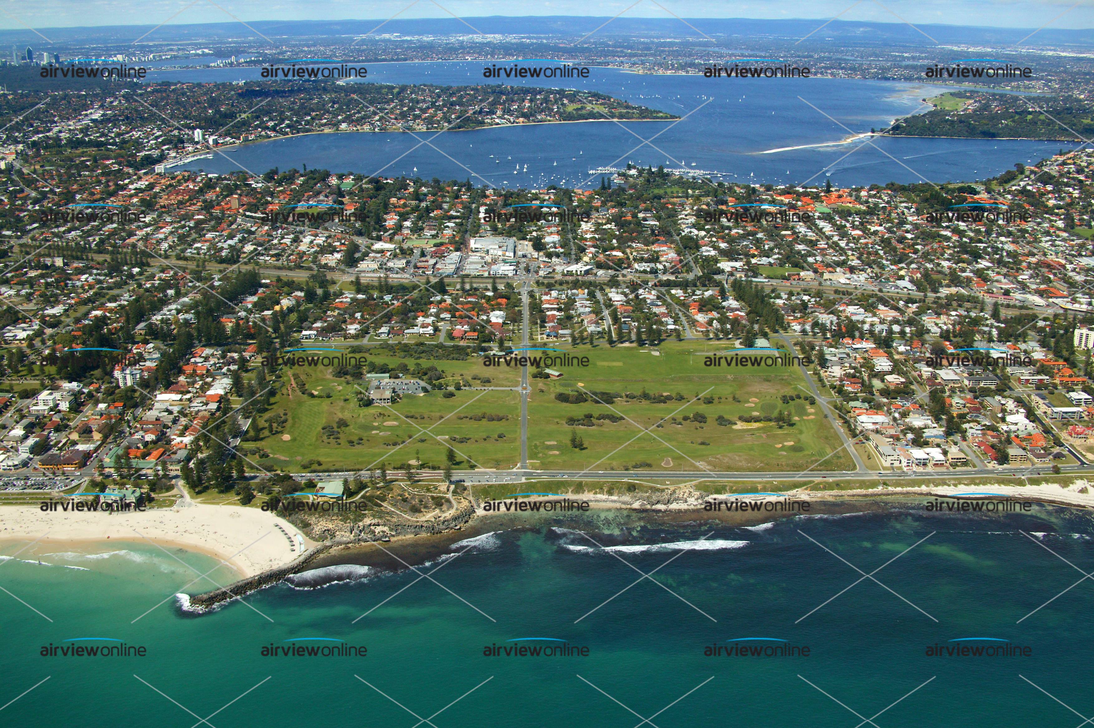 Aerial Photography Seaview Golf Course, Cottesloe WA - Airview Online