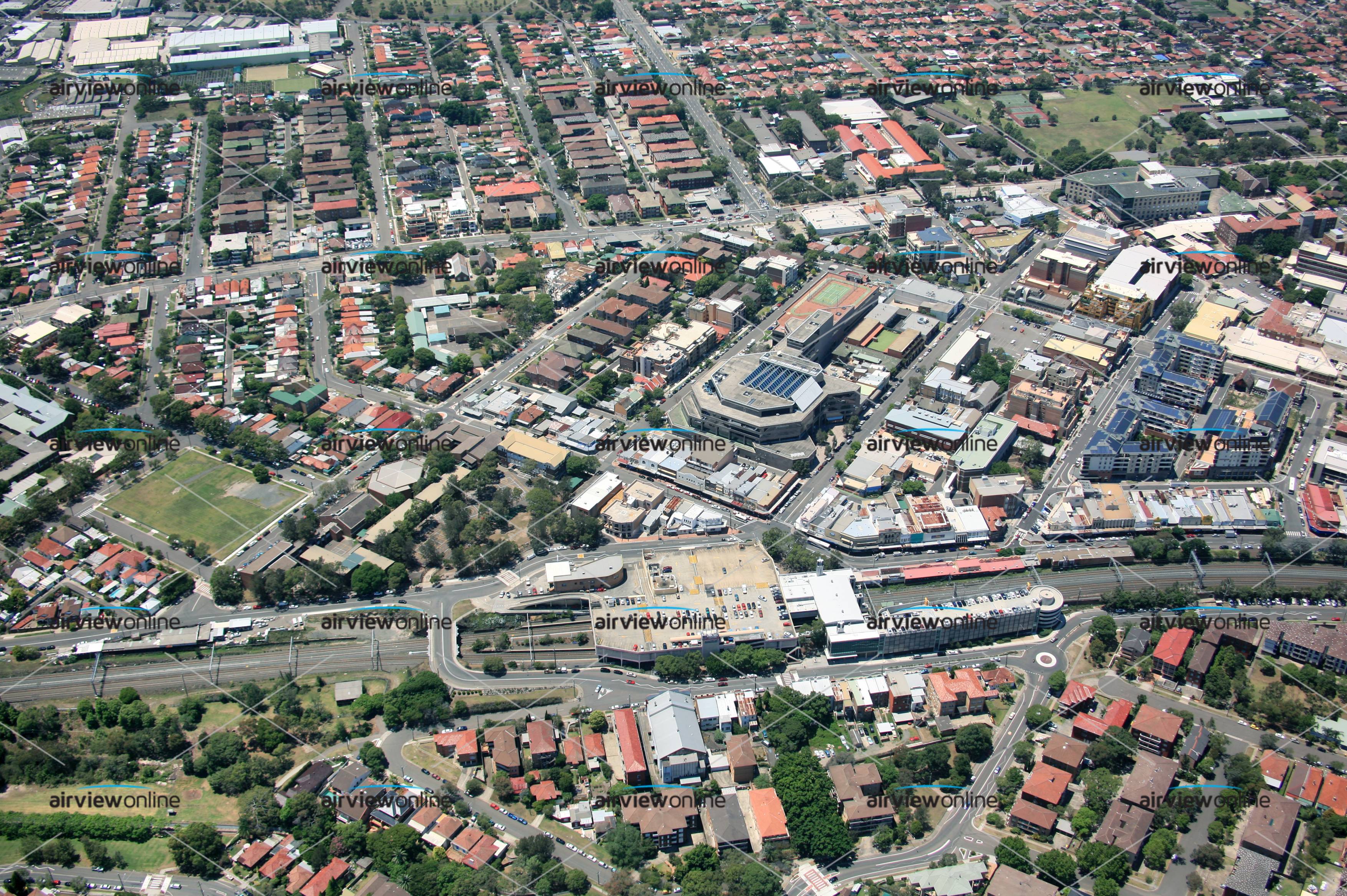 Aerial Photography Kogarah town centre - Airview Online
