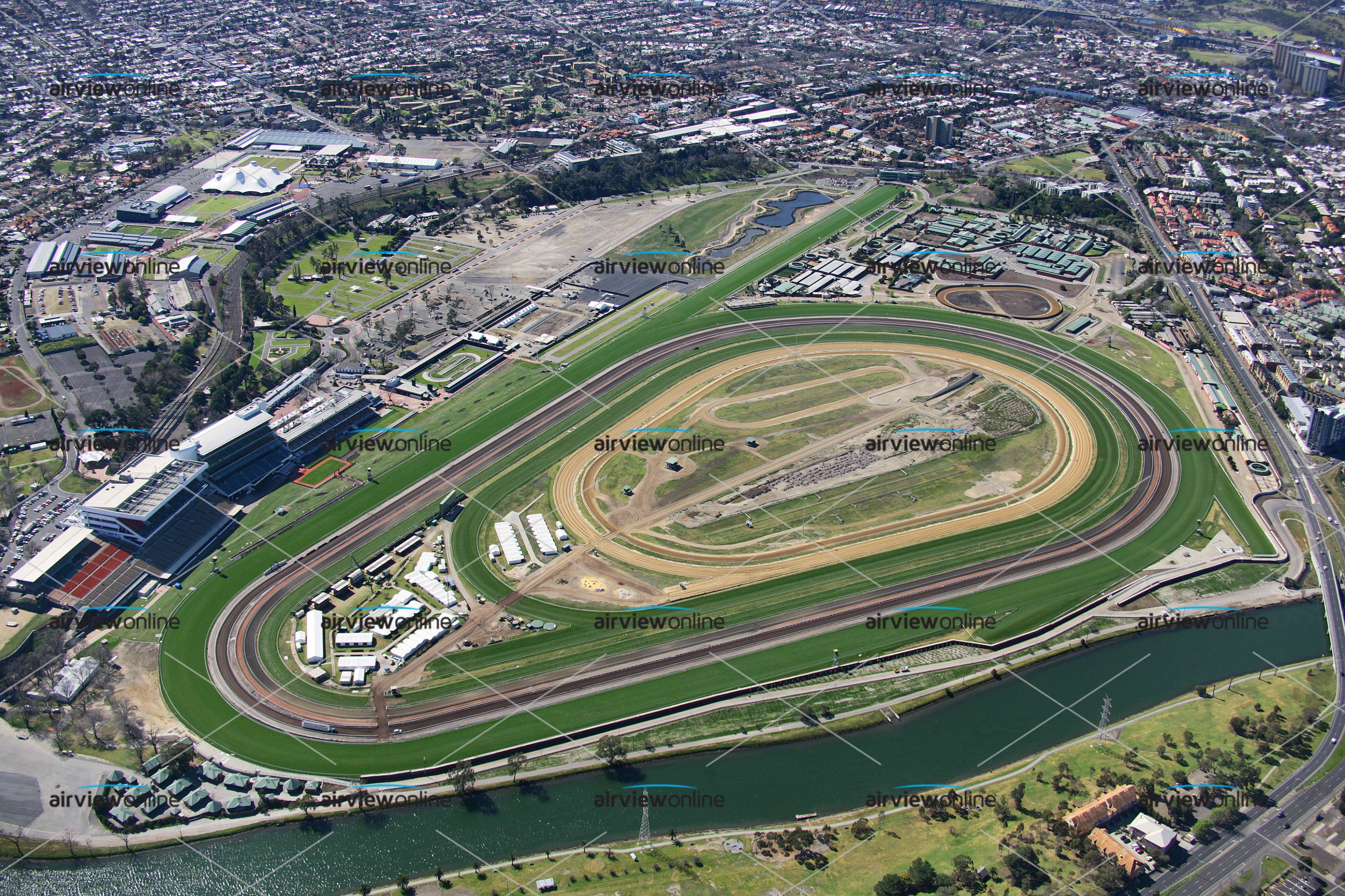 Aerial Photography Flemington Racecourse, Melbourne Airview Online