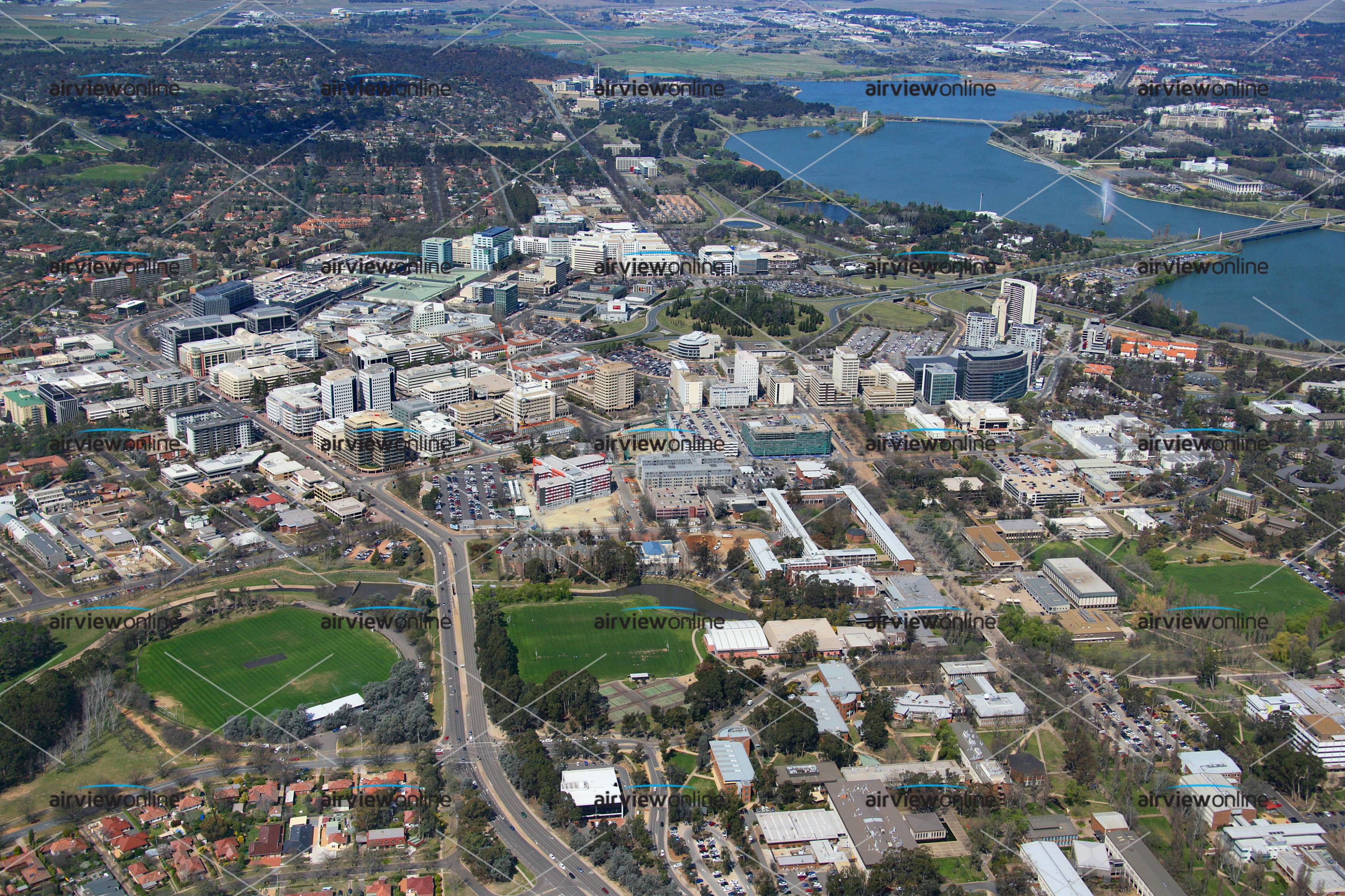Aerial Photography Canberra City Act Australia Airview Online