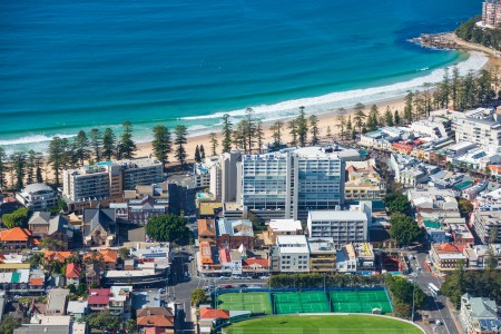 Aerial Image of 22 CENTRAL AVENUE, MANLY