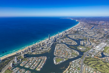 Aerial Image of HIGH ALTITUDE SURFERS PARADISE