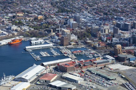 Aerial Image of HOBART CBD