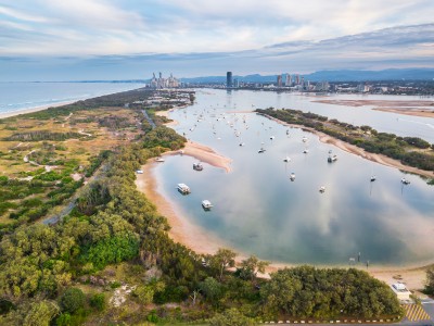 Aerial Image of THE SPIT. GOLD COAST, QUEENSLAND.