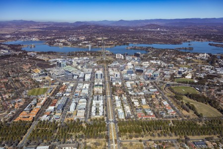 Aerial Image of BRADDON CANBERRA ACT