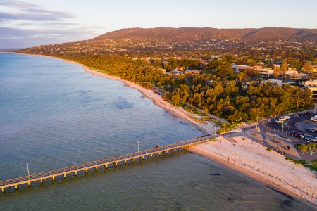 Aerial Image of ROSEBUD PIER AND ARTHUR'S SEAT