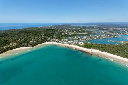 Aerial Image of NOOSA MAIN BEACH LOOKING SOUTH