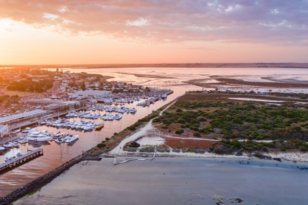 Aerial Image of QUEENSCLIFF HARBOUR AND SWAN BAY