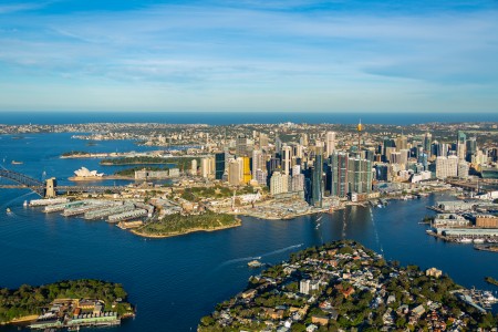 Aerial Image of BALMAIN EAST LATE AFTERNOON