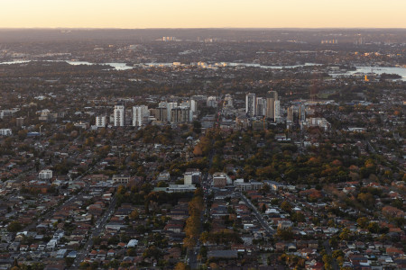 Aerial Image of BURWOOD DUSK