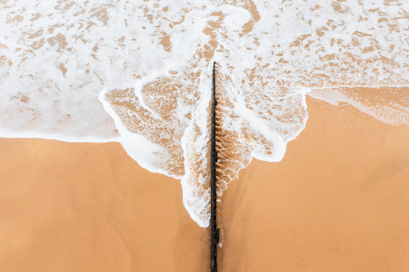 Aerial Image of WAVE DETAIL TORQUAY FRONT BEACH