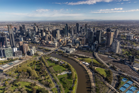 Aerial Image of MELBOURNE CBD