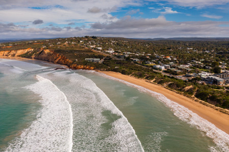 Aerial Image of ANGLESEA BEACH AND TOWN