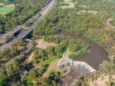 Aerial Image of DIGHTS FALLS RESERVE, ABBOTSFORD