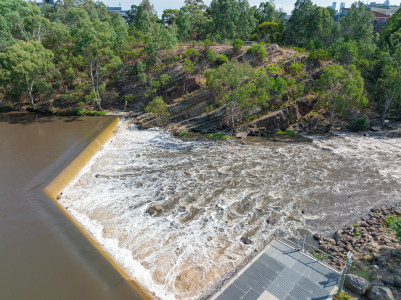 Aerial Image of DIGHTS FALLS, ABBOTSFORD