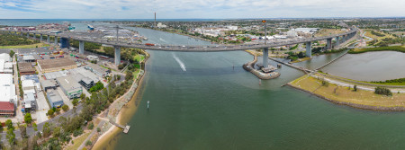 Aerial Image of WESTGATE BRIDGE AT PORT MELBOURNE