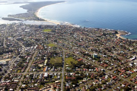 Aerial Image of LONG JETTY AND THE ENTRANCE.