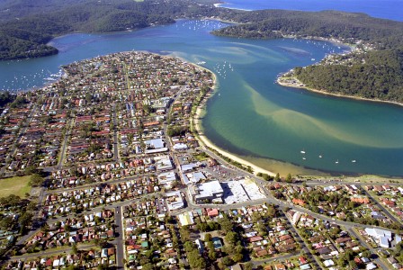 Aerial Image of ETTALONG BEACH.