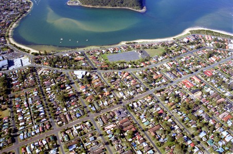 Aerial Image of ETTALONG BEACH.