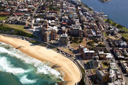 Aerial Image of NEWCASTLE BEACH