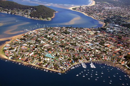 Aerial Image of BOOKER BAY AND ETTALONG BEACH