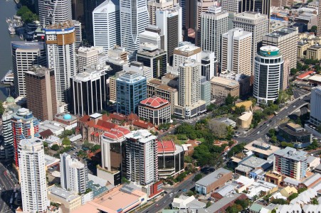 Aerial Image of BRISBANE CITY HIGH RISE