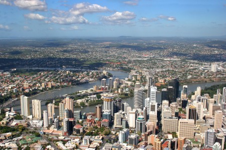 Aerial Image of BRISBANE - CITY AND SUBURBS